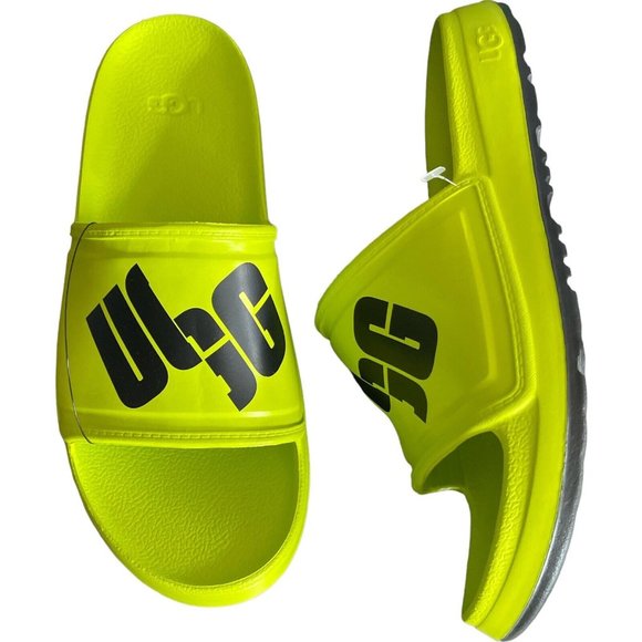 Men’s Slides Size 13 Wilcox Broken Logo Slide Lemon/ Black main image 7